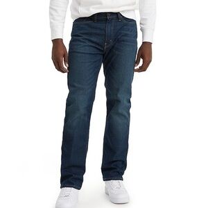 Levi's Dark Blue Wash 514 Straight Jeans Classic Style NWT Sz 36 X 30 Ret $69.50